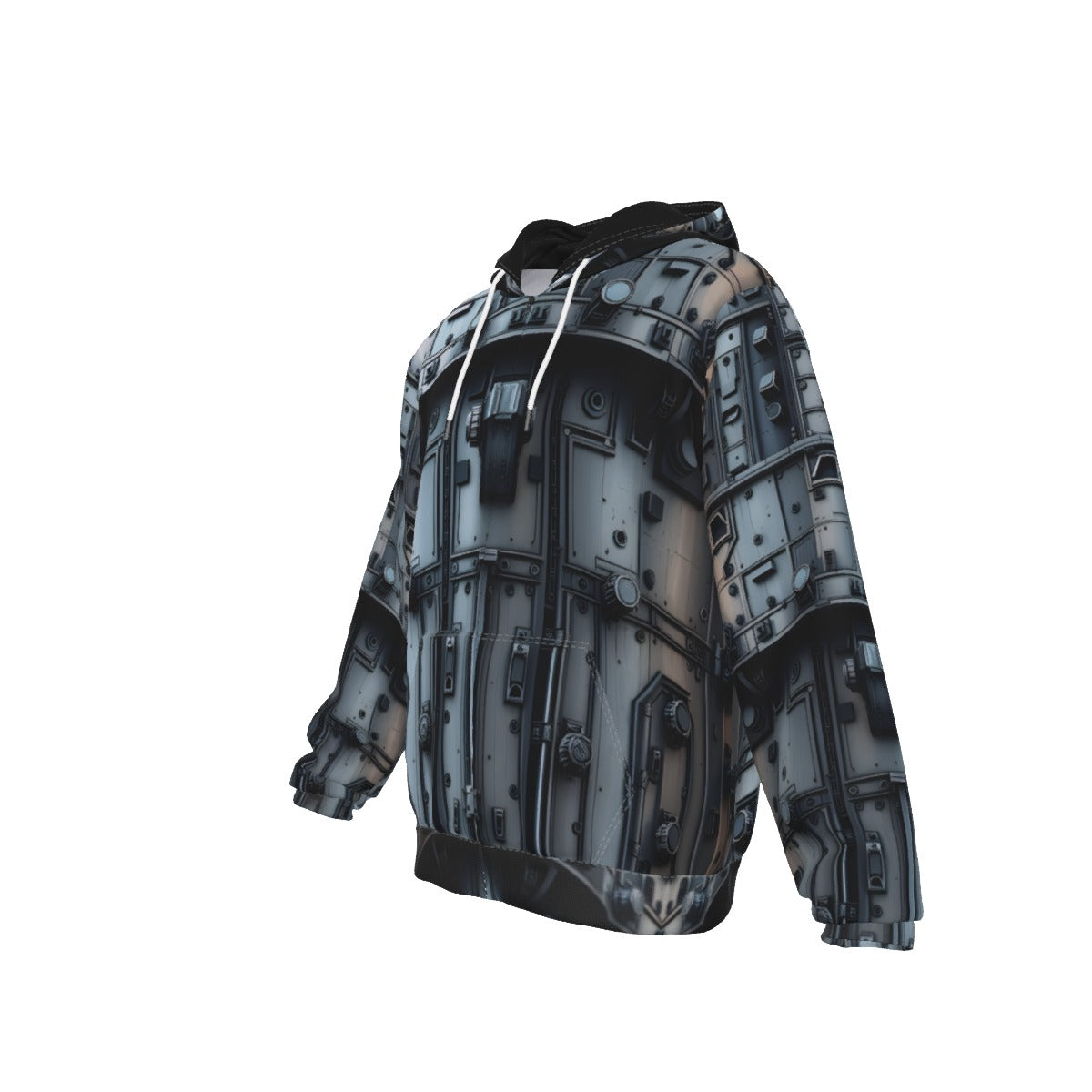 Futurepunk All-Over Print Zip Up Hoodie With Pocket