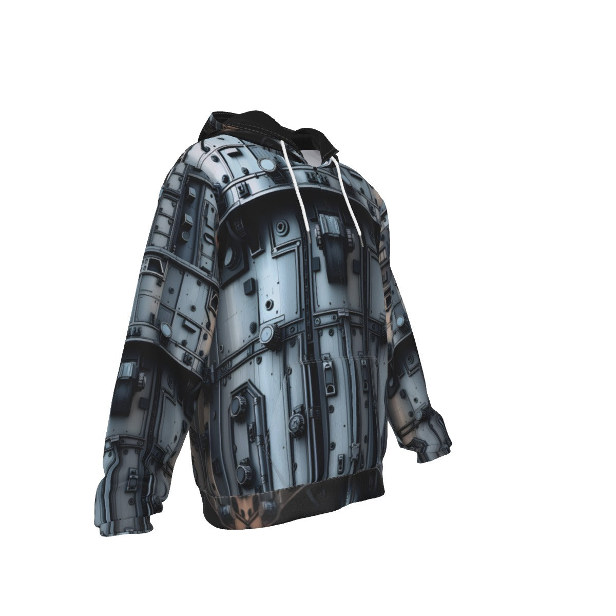 Futurepunk All-Over Print Zip Up Hoodie With Pocket