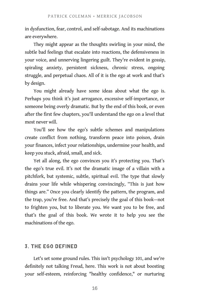 The Machinations Of Ego